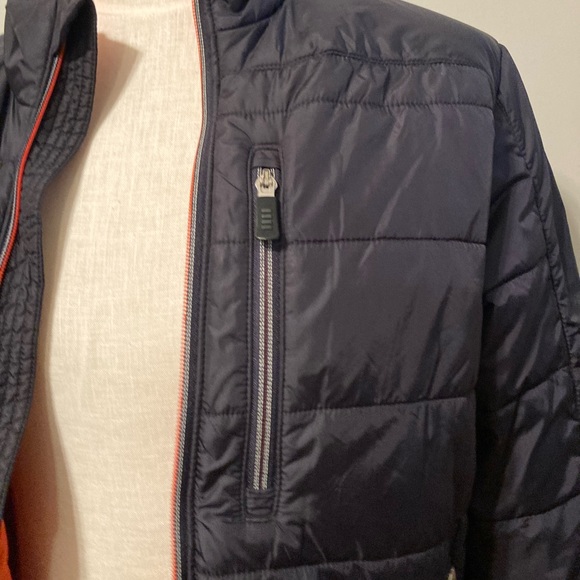 Land's End black/orange zip up jacket sz. S (34-36)* - Picture 6 of 6